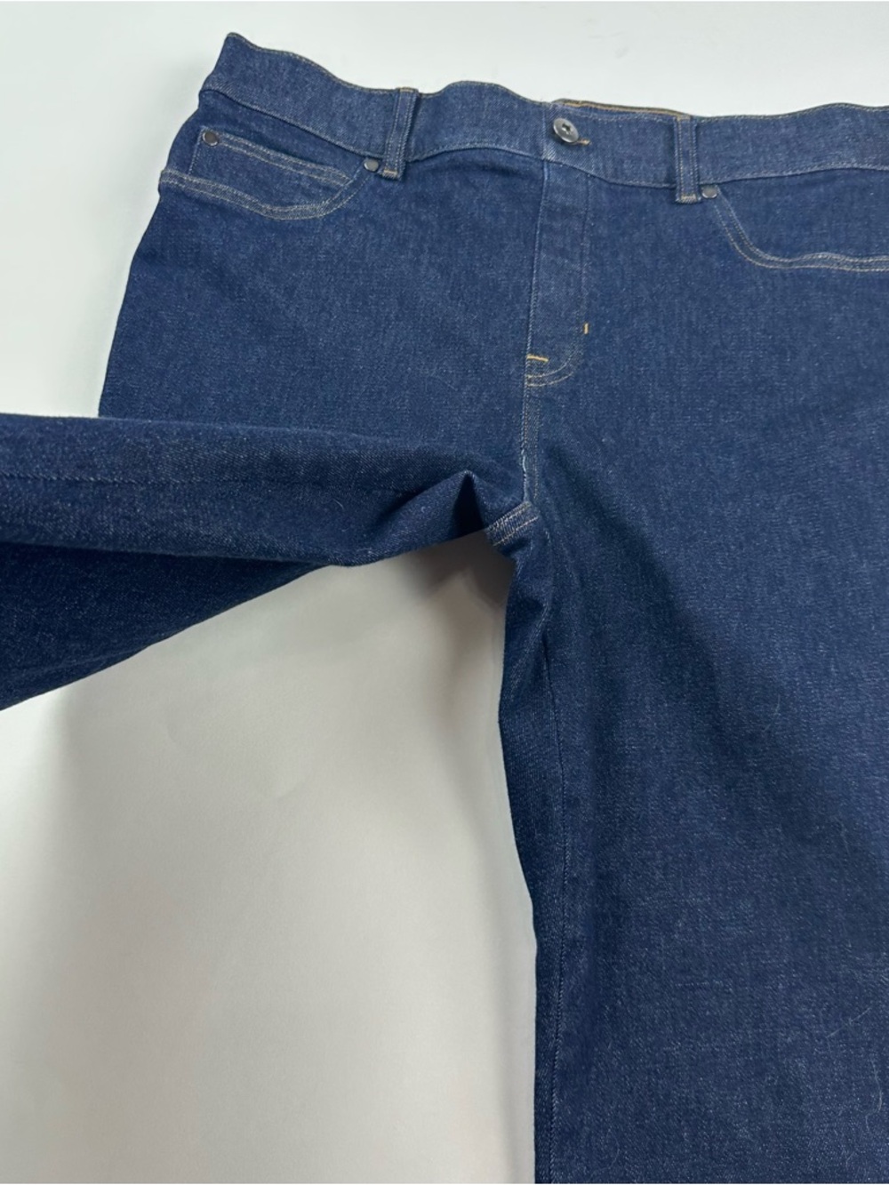 SPANX Pull On Stretch Boot Cut Jeans Size XL - Picture 5 of 11